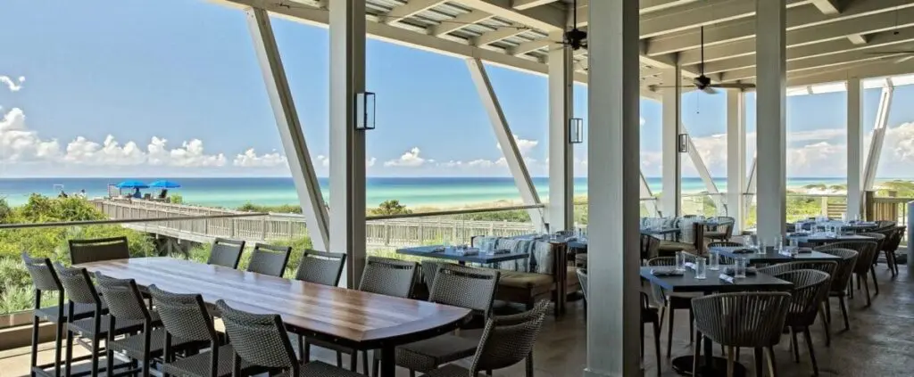 Beachfront, restaurants, FOOW, fish out of water, beachfront dining, drinks, 30A beachfront restaurants, waterfront dining on 30A, places to eat on 30A,