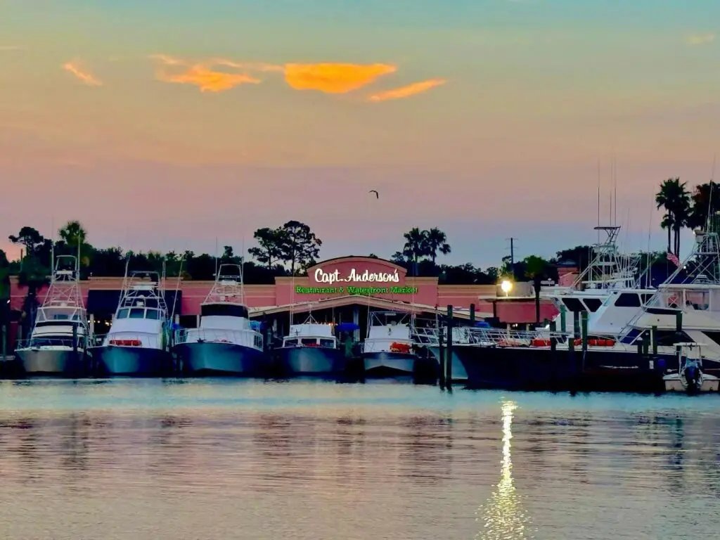 Best Seafood Restaurant, Panama City Beach, Capt. Anderson's, St Andrews Bay,