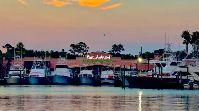 Best Seafood Restaurant, Panama City Beach, Capt. Anderson's, St Andrews Bay,