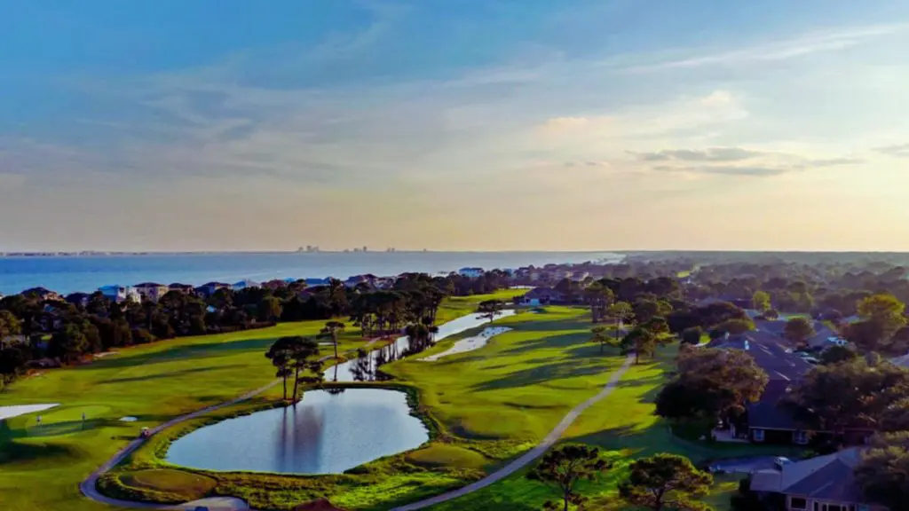 Places to Stay and Play, Tiger Point Golf Course, Santa Rosa Sound, Emerald Coast Golf Vacations,