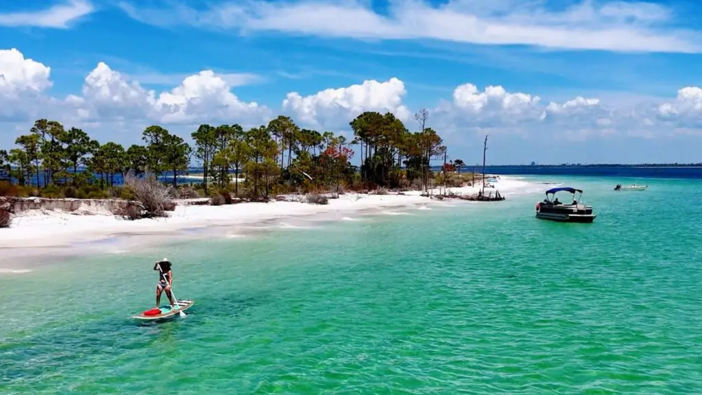 shell island, st andrews state park, places to see, panama city beach flroida,