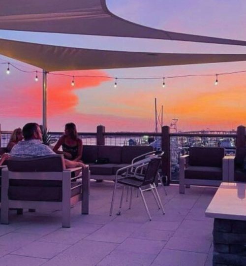 The Edge Seafood, Rooftop Bar, The Sky Bar, Sunset Hot Spot, Destin Florida, Destin Harbor,